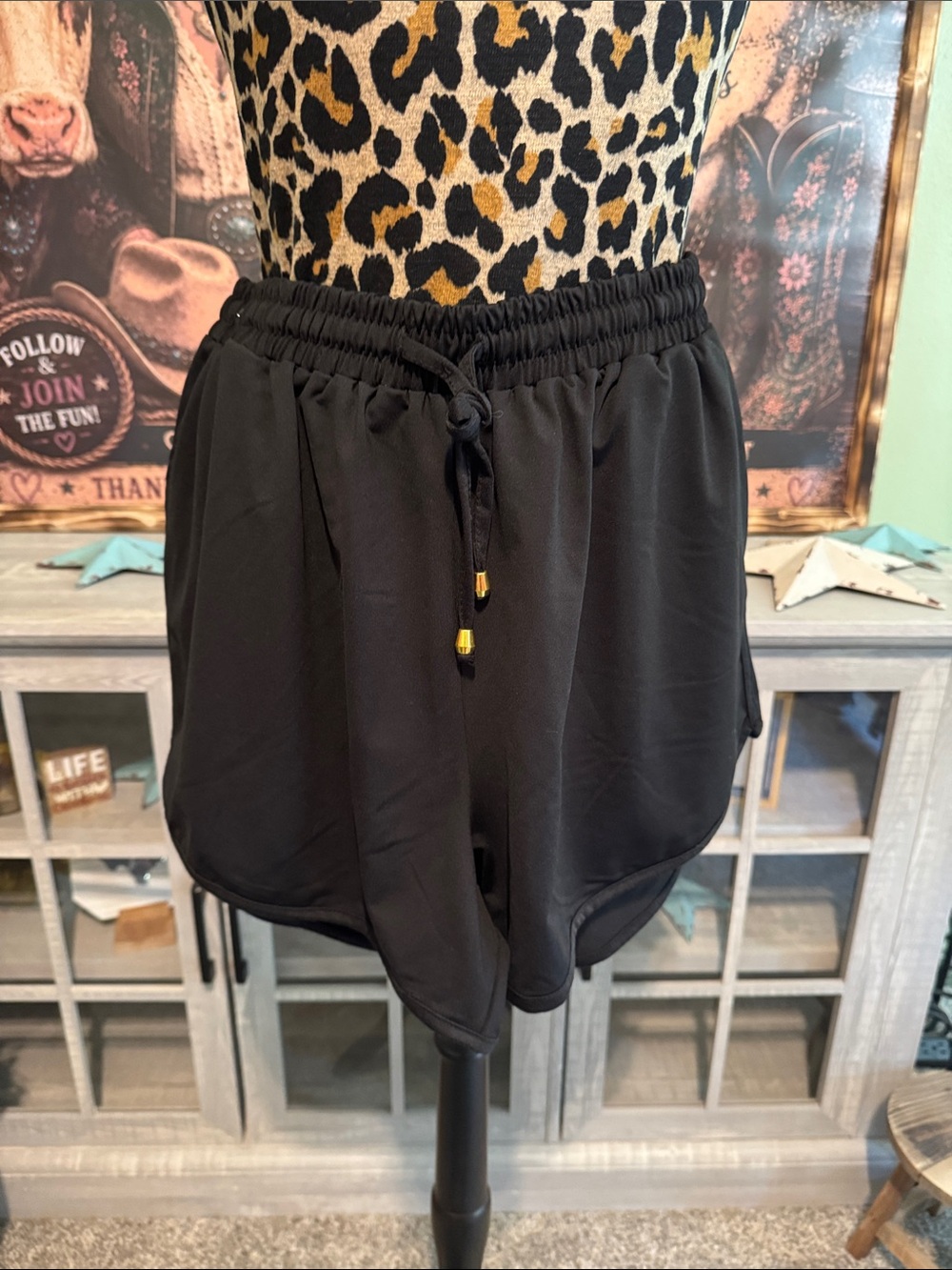 NWT  Jess Lea Black Athletic Short  Size 3xl